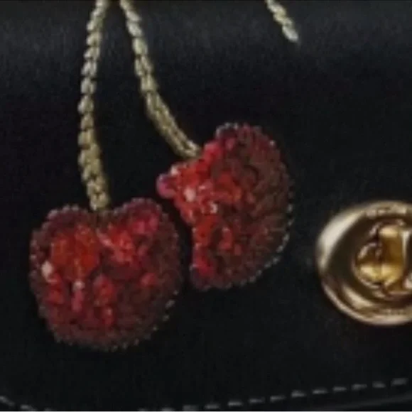 NWT coach!! Coach Black Cherry Sunglass Case cdd74 - Picture 6 of 7